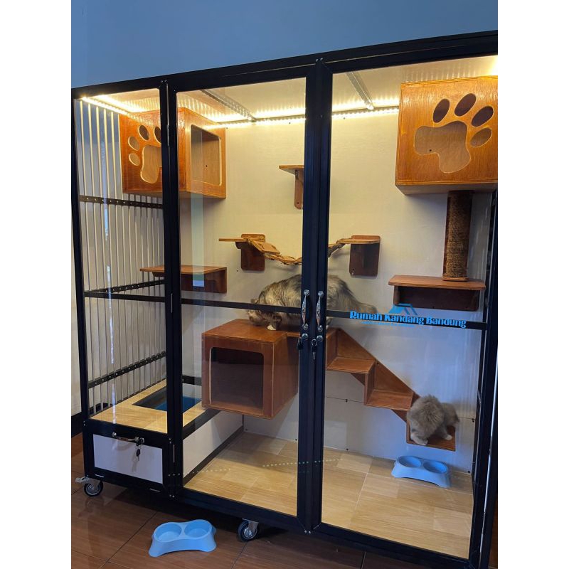 Kandang Kucing Alumunium CatRoom Playground Bandung