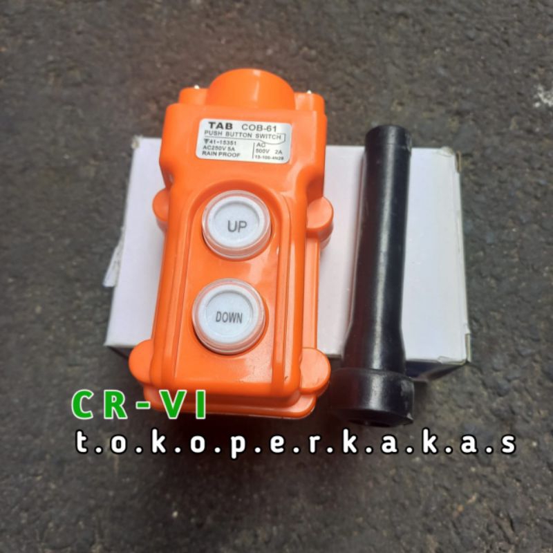 Remot control 2 tombol Push Button remot electrik hoist