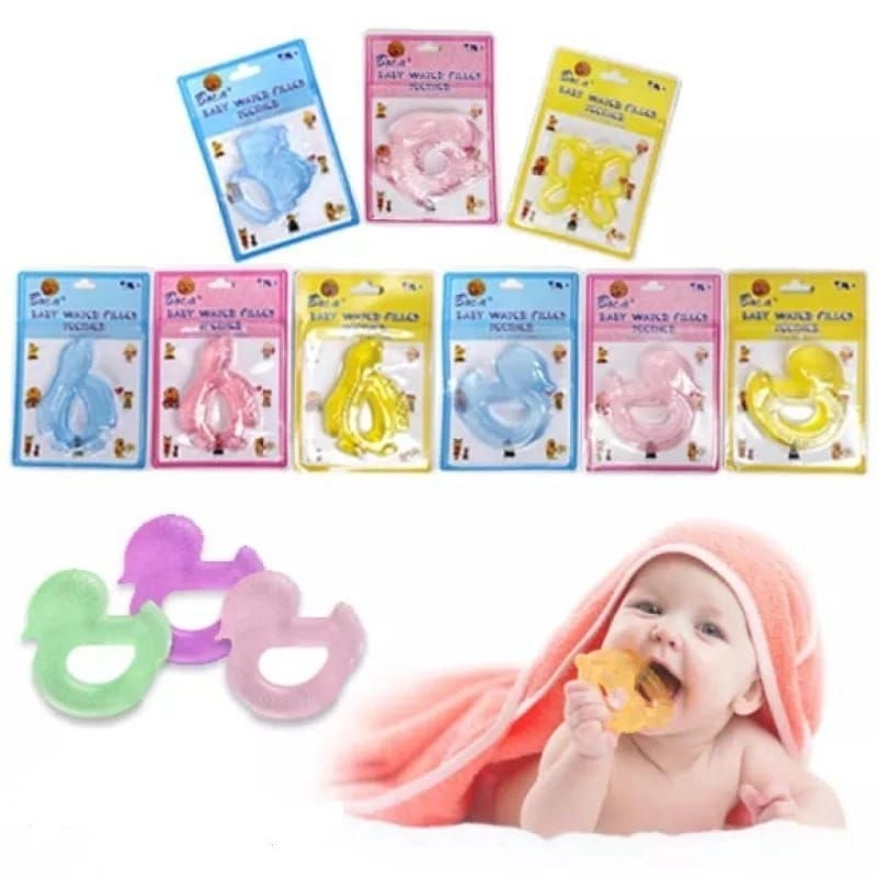 Gigitan bayi teether silicone gigitan bayi genggam lembut