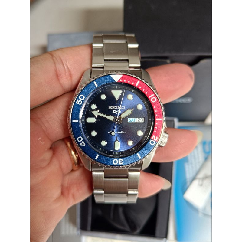 Seiko 5 sport Pepsi SRPD53K1 ORIGINAL FULLSET full link normal semua siap pakai