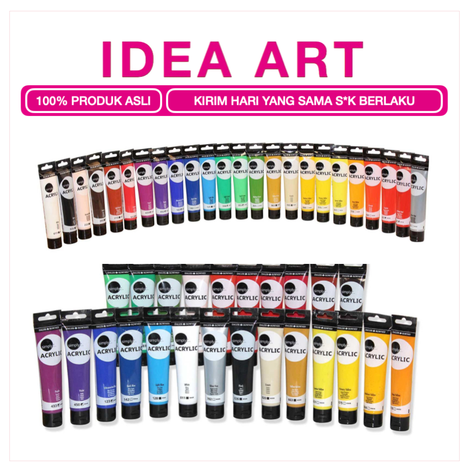 

Cat Lukis Akrilik Daler Rowney Simply Acrylic Paint 75 ml Harga Satuan