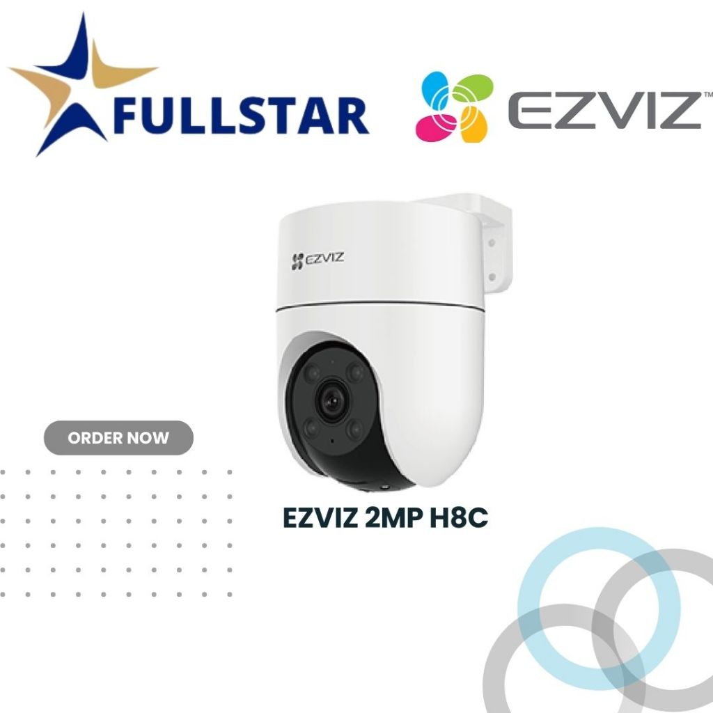 EZVIZ 2MP H8C OUTDOOR CCTV 2K+ Pan Tilt Wifi kamera cctv