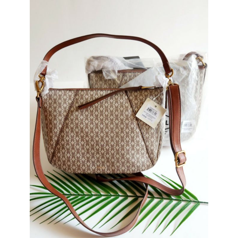 Tas Wanita FossilOriginal Skylar Crossbody Taupe