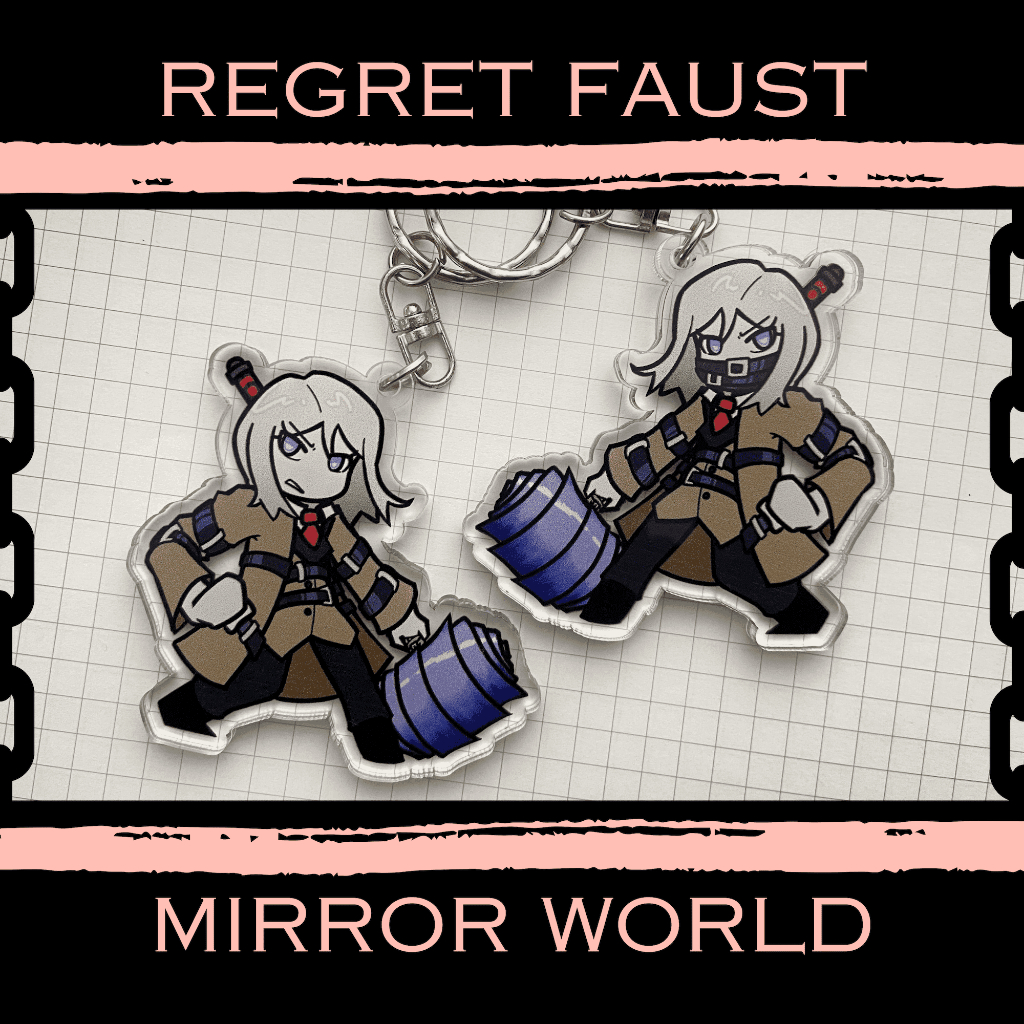 Limbus Company | Lobotomy EGO:Regret Faust Keychain Fanart
