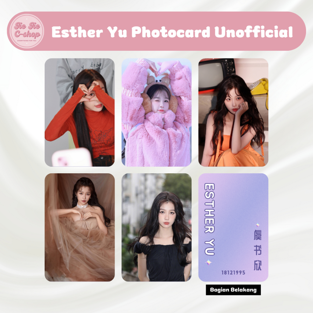 Photocard Esther Yu, Yu Shuxin Unofficial