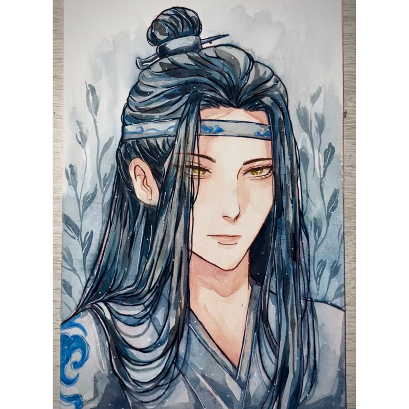 

custom lukisan watercolor A4 (handmade)