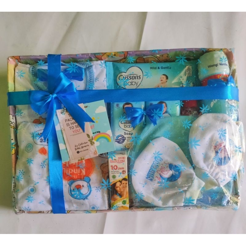 Parcel kado bayi paket lengkap setelan cewek/cowok