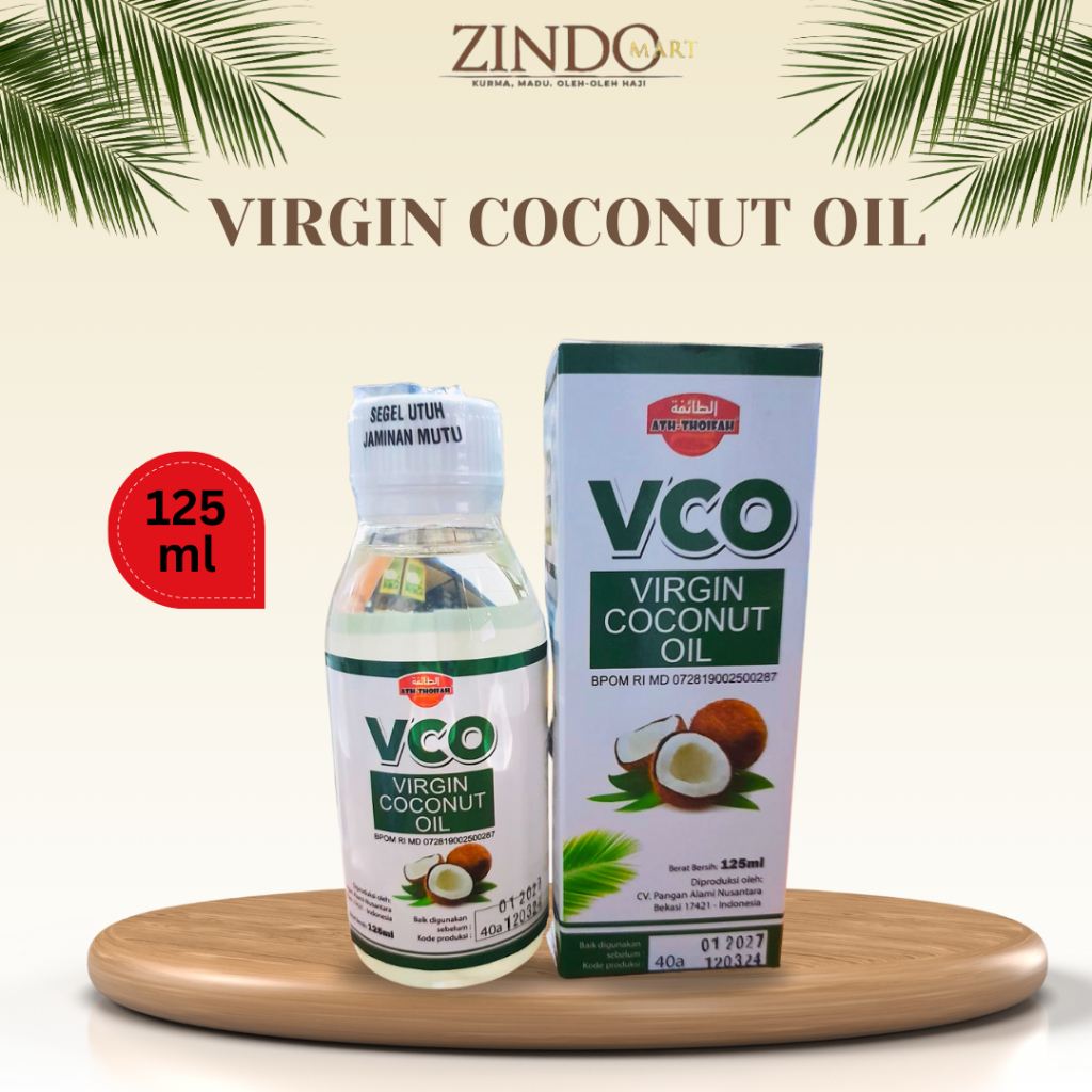 

VCO VIRGIN COCONUT OIL ATH THOIFAH 125ML GRADE A / MINYAK KELAPA MURNI ASLI