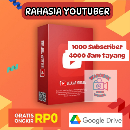 BELAJAR YOUTUBE - RAHASIA Mendapatkan 1000 SUBSCRIBER dan 4000 JAM TAYANG dengan CEPAT