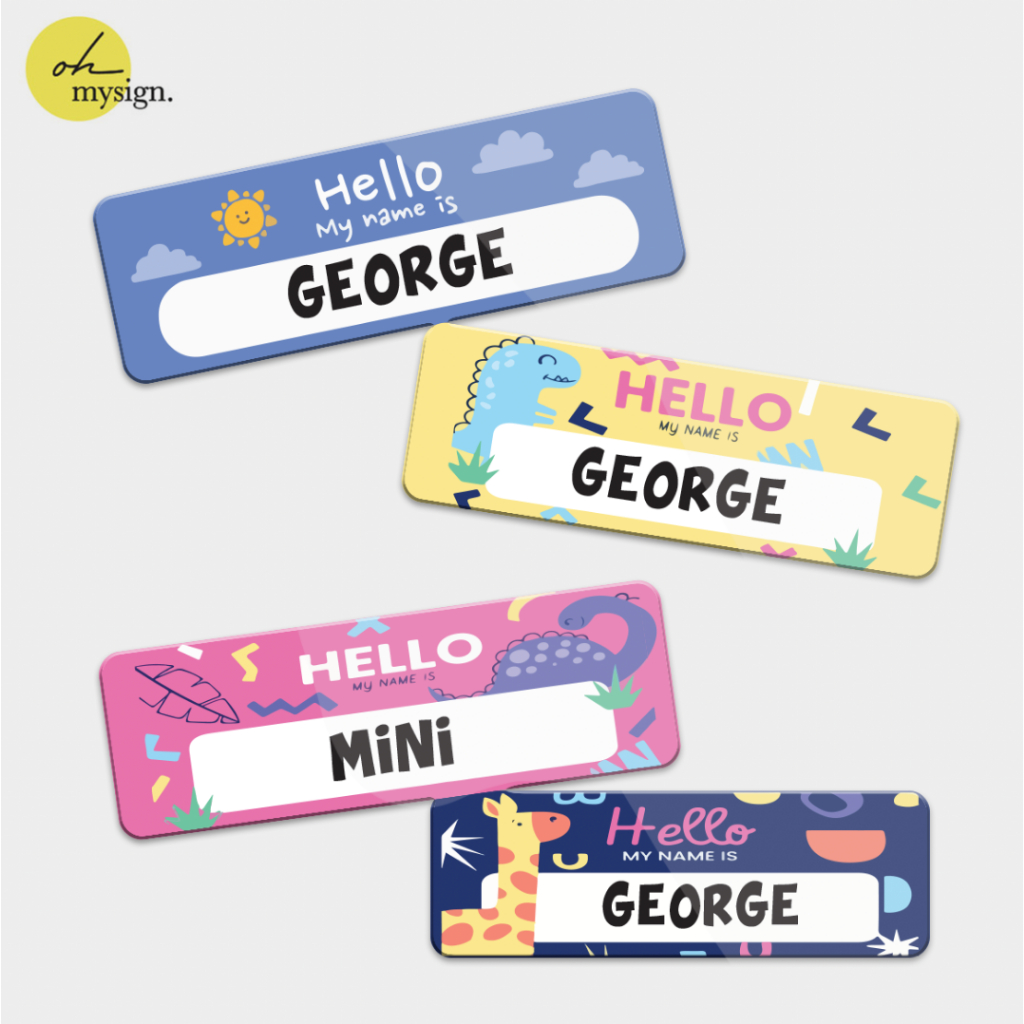 

Name Tag Akrilik Peniti Acrylic Tag Pin Custom Nama