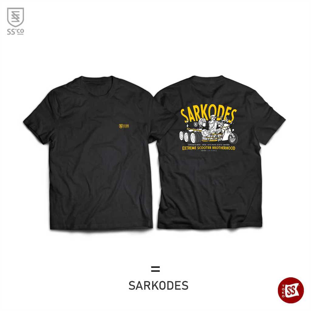 KAOS PRIAUNISEX VESPA SCOOTER CULTURE By RAVESPA || SOFT COMBED 24s || SS.CO MERCH “ SARKODES “
