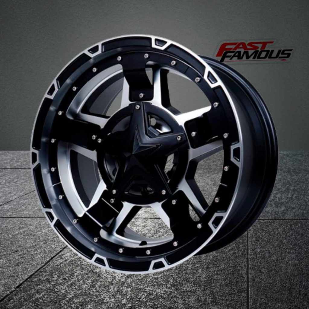 Velg mobil R17 baut 6 mobil pajero fortuner triton hilux terrano strada dll velg R17 baut 6 offroad