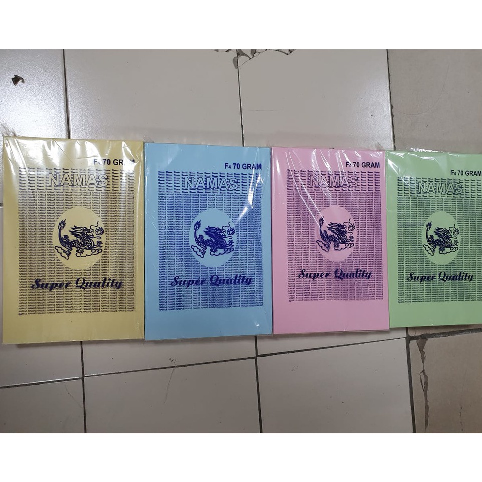 

Ready Baru Kertas HVS Warna 7 gr merk Nagamas Isi 4 lembar