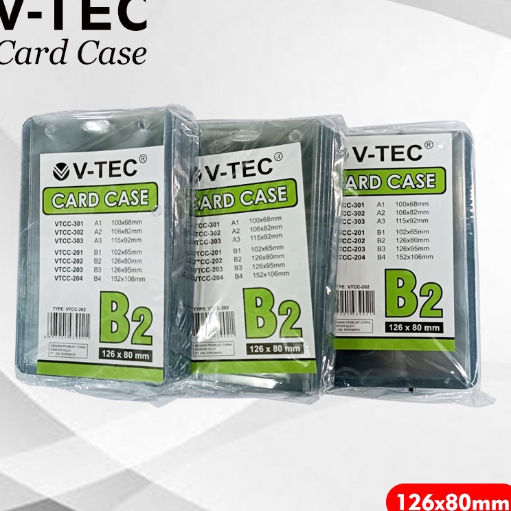 

Penjualan Spesial Card Case B2 Vtec Name tag plastik ID Card isi 2 pcs