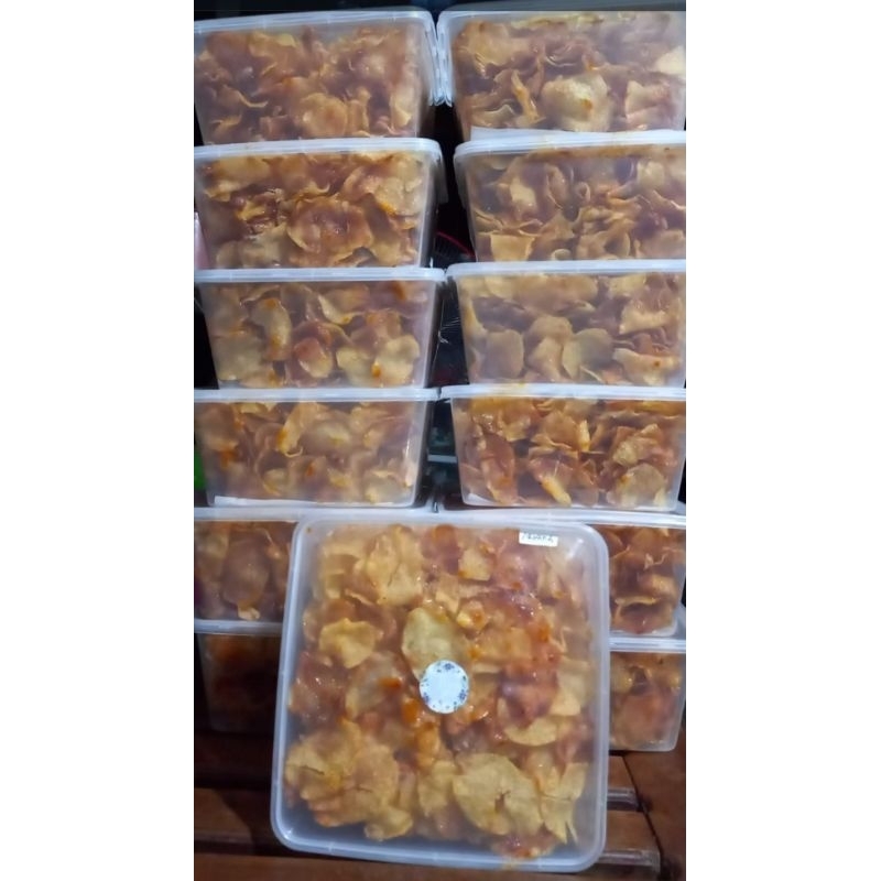 

Keripik Kentang Kacang Tidak Pedas 350 gram