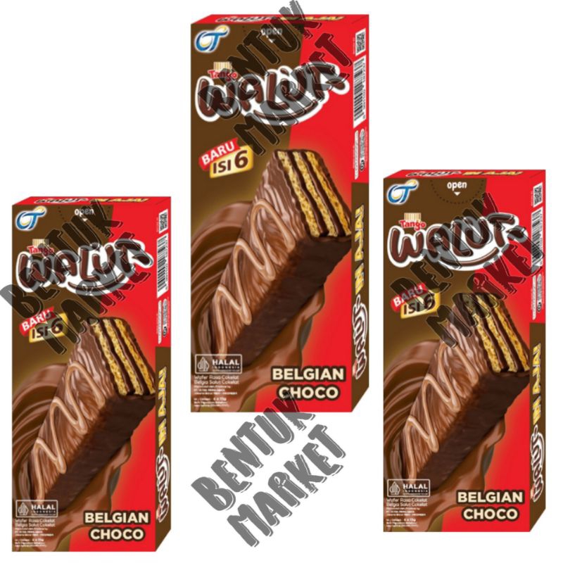 

Tango Walut Wafer Belgian Box 90gr / Wafer / Biskuit Coklat