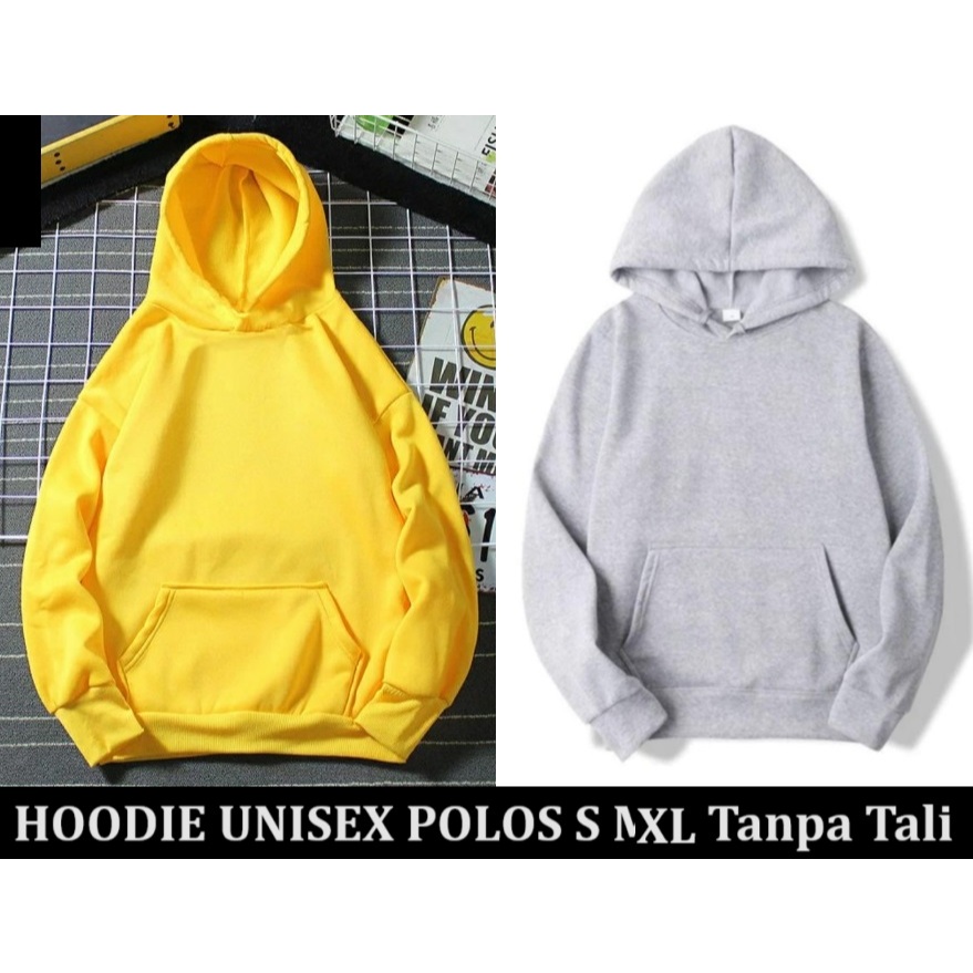 A015 Hoodie Jaket jacket kaos polos bisa untuk sablon kupluk topi tanpa tali leher anak dewasa grosi