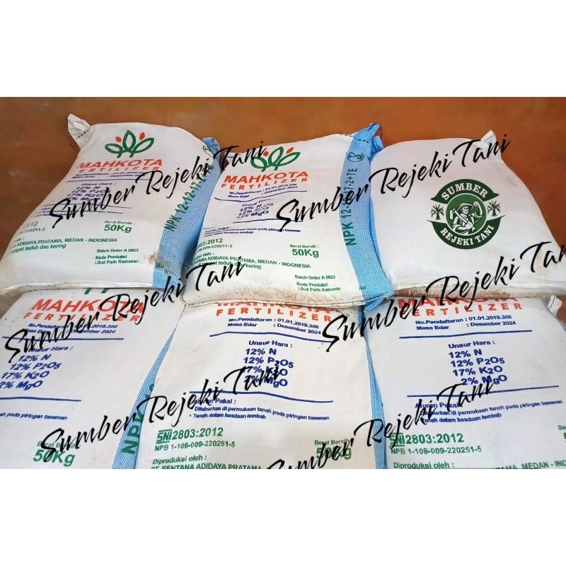 Pupuk Npk mahkota 12.12.17+TE kemasan 50kg
