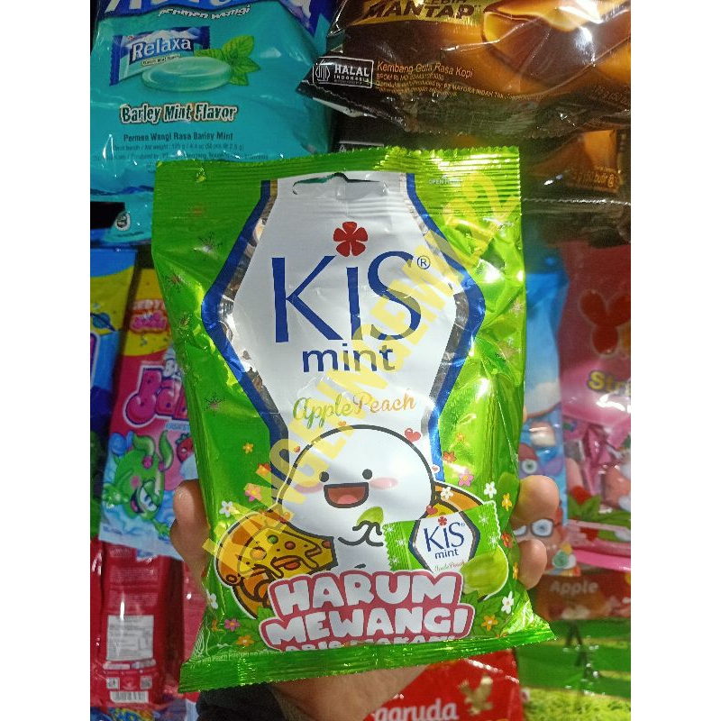 

permen kiss mint apple peach / permen kiss apple peach / permen kiss 1 pack / permen kiss 1 karton / permen kiss toples