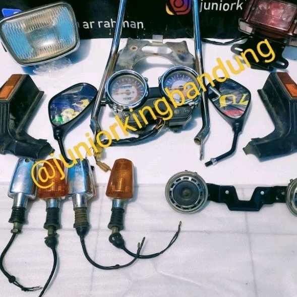sparepart accesories paket komplit rx king new tahun 2002 2006 original spion spido speedometer klak