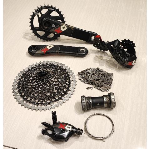 GROUP SET CARBON SRAM XO-1 1 X12 SPEED SEPEDA MTB/TRAIL/ENDURO XD DRIVE