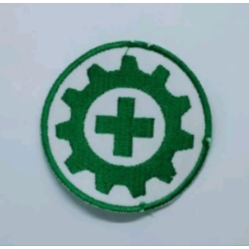 logo k3 bulat lambang k3  bed k3 bordir