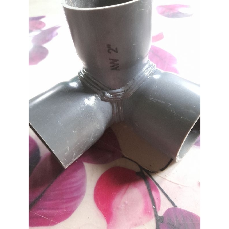 RB tee 3 way uk.2" tee 3 arah sambungan pipa 3 arah elbow 3 way 2 inchi fitting pvc konektor pipa 2