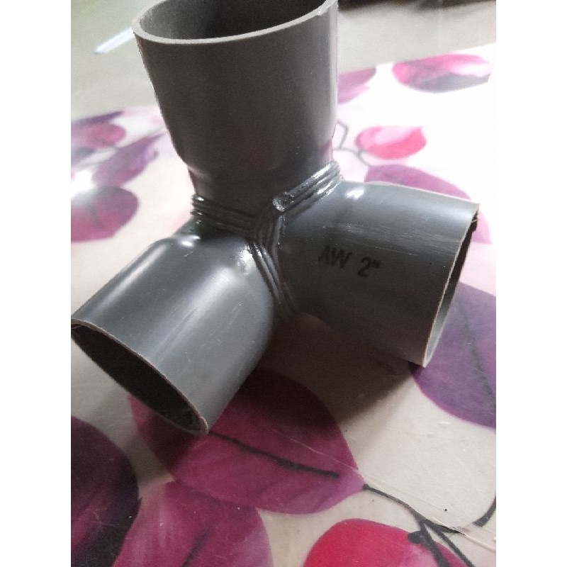 RB tee 3 way uk.2" tee 3 arah sambungan pipa 3 arah elbow 3 way 2 inchi fitting pvc konektor pipa 2