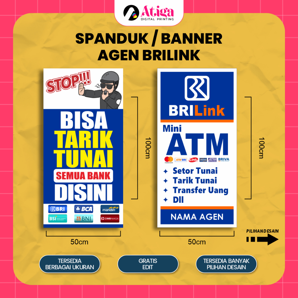 Spanduk Banner Agen Brilink - Cetak Spanduk Agen Brilink