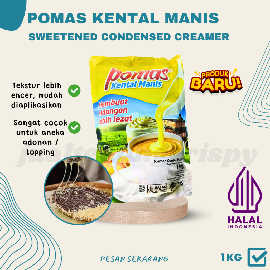 

POMAS Susu Kental Manis / Krimer Kental Manis Kemasan Bantal Pouch