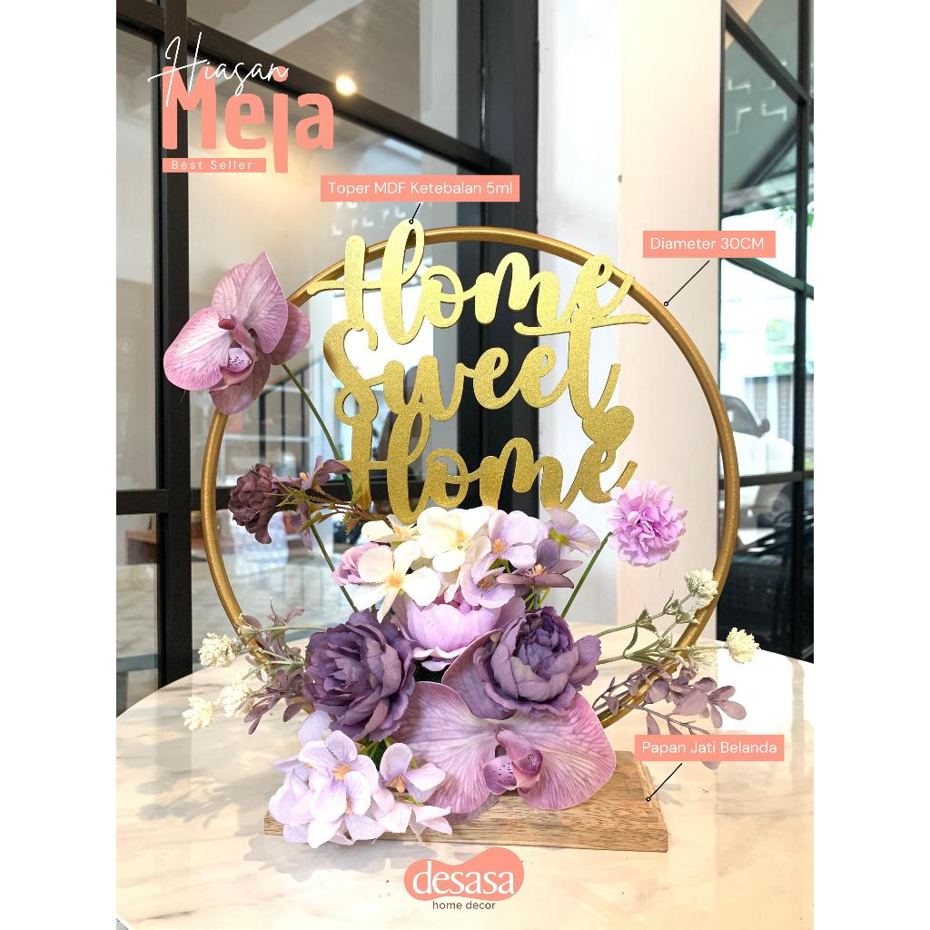 HIASAN MEJA / HIASAN MEJA AESTHETIC / HIASAN RUANG TAMU / BUNGA UCAPAN GRAND OPENING / RUANG TAMU