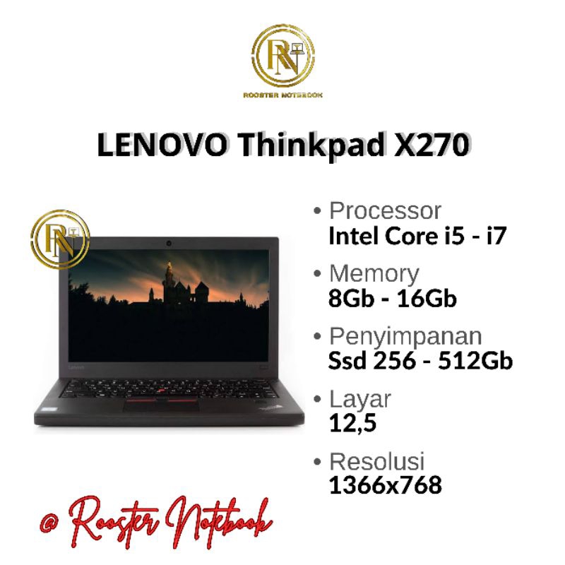 Lenovo Thinkpad X270 Core i5/i7 Gen 6/7