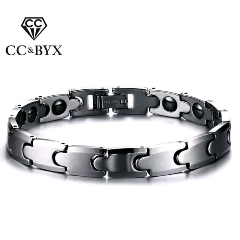 Gelang Tungsteen Germanium Bio G Terapi Kesehatan Asli Pria & Wanita ( Unisex) Warna Silver