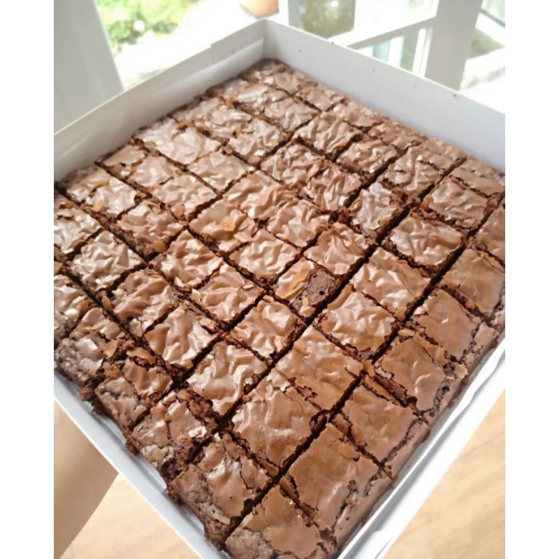 

FUDGY BROWNIES 20x20 || BROWNIES PANGGANG || COKLAT BROWNIES