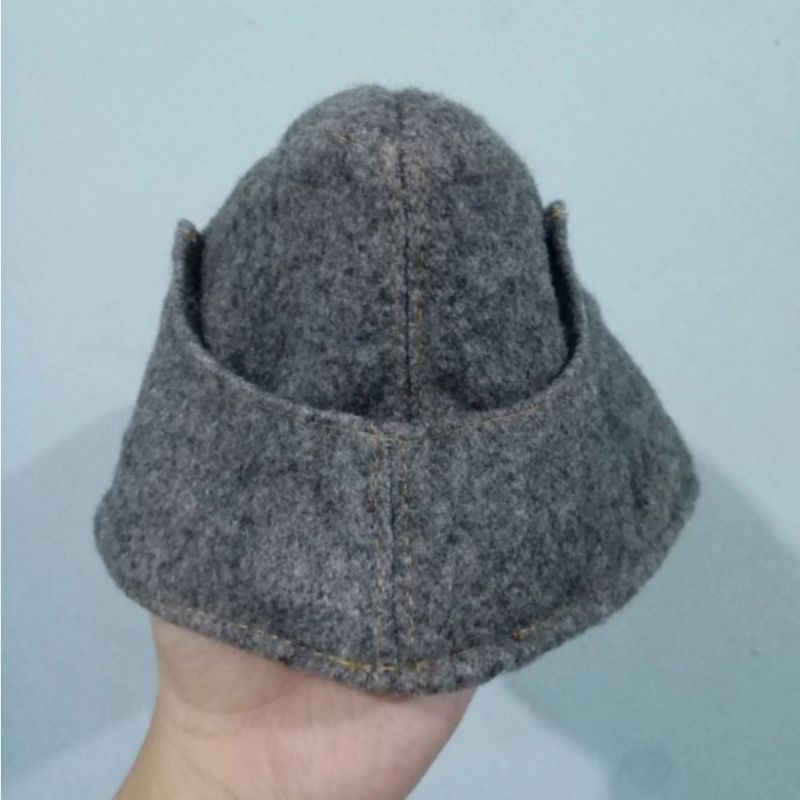 Topi side cap M38 tentara Jerman ww2 wool tebal