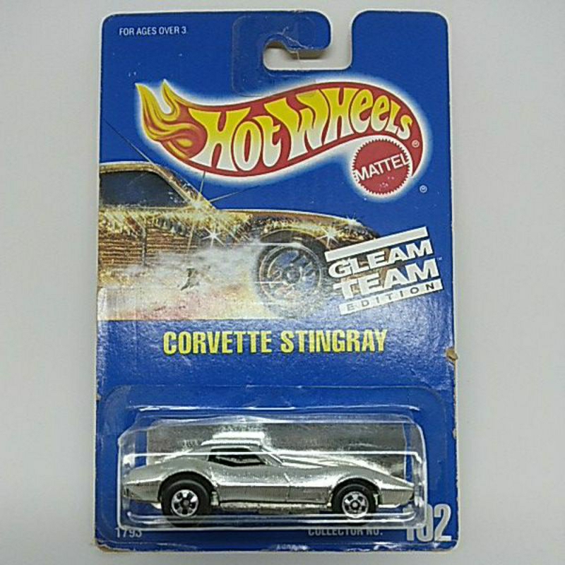 Hotwheels CORVETTE STINGRAY Gleam Team Edition Blackwall Blue Card