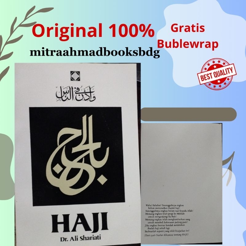 Buku Haji Ali Shariati /PST ORIGINAL