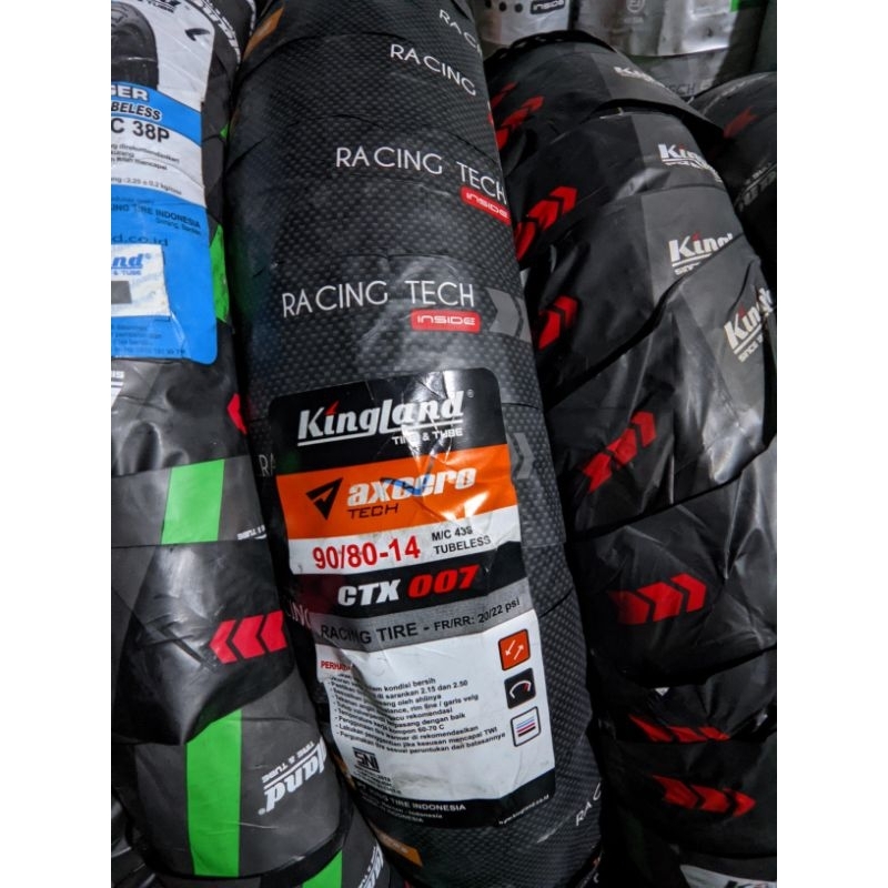 BAN Tubeless Ban balap KINGLAND AXCERO 90/80-14 CTX007 FOR HONDA BEAT /VARIO /MIO/Z/S XEON DLL