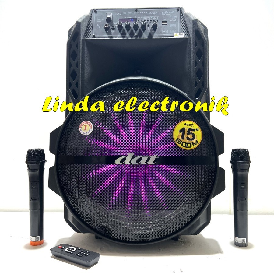 Speaker Portable Wireless DAT DT 1507 / DT1507 Boom Original 15 inch