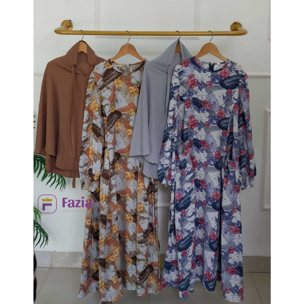 SATU SET GAMIS ANAK+BERGO AIRFLOW CRINKLE