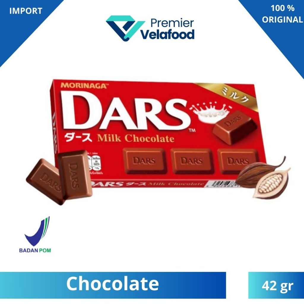 

MORINAGA DARS MILK CHOCOLATE - 42gram I CEMILAN COKLAT I SNACK COKLAT