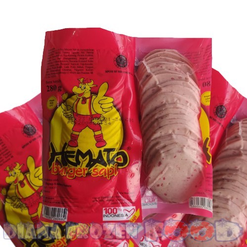 

INSTAN HEMATO beef burger sapi 280gr - 20pcs