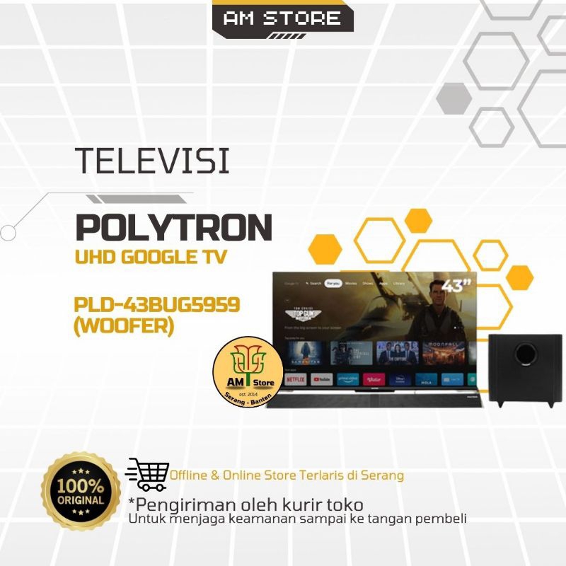 POLYTRON UHD TV 43" PLD-43BUG5959 (Woofer)