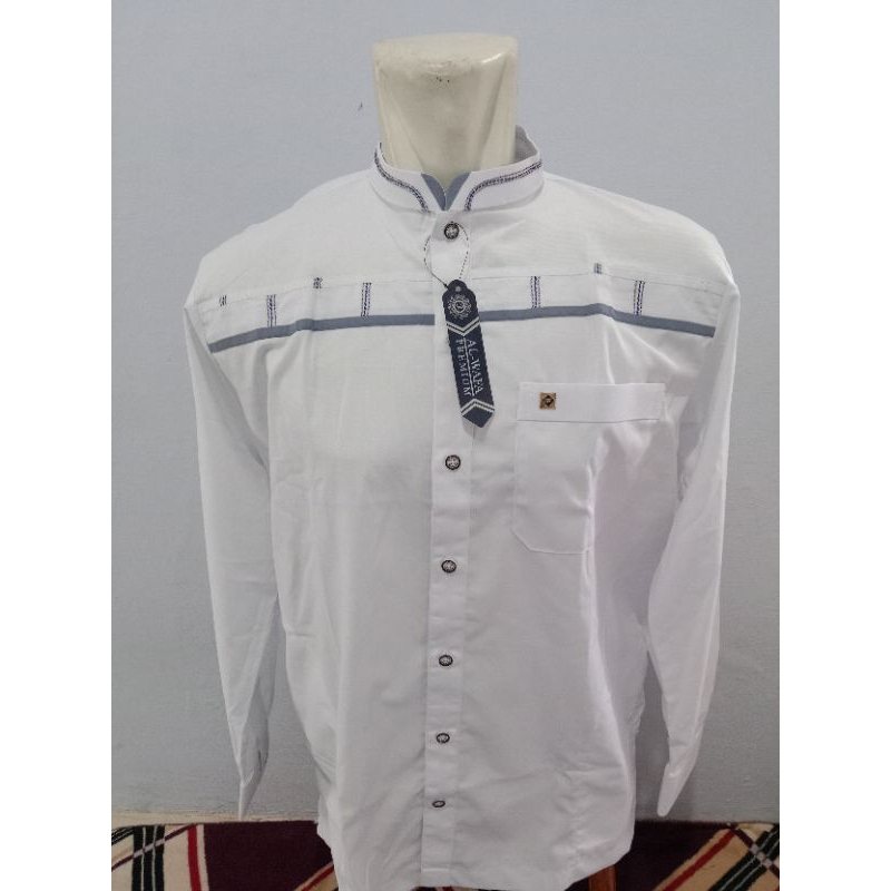 BAJU KOKO PRIA AL-WAFA PREMIUM LENGAN PANJANG UKURAN L