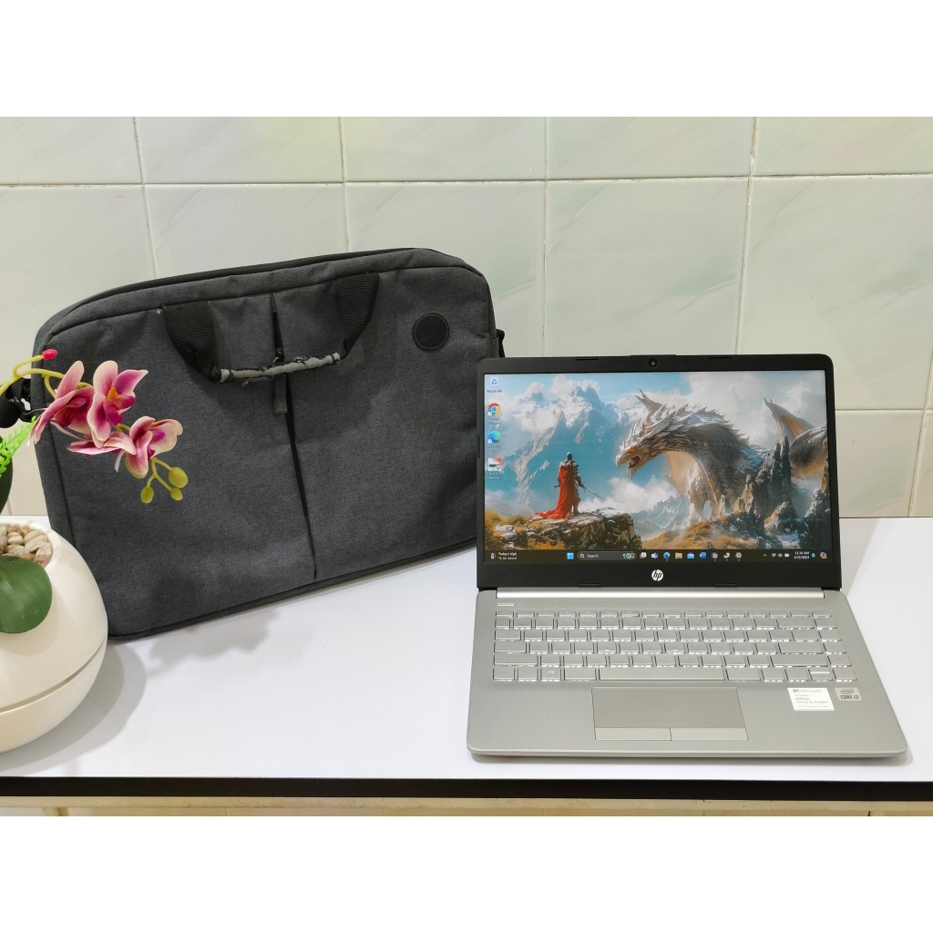 HP Laptop 14s intel Core i3 Gen 10 SSD Lampu keyboard nyala Ultraslim ringan dan kencang