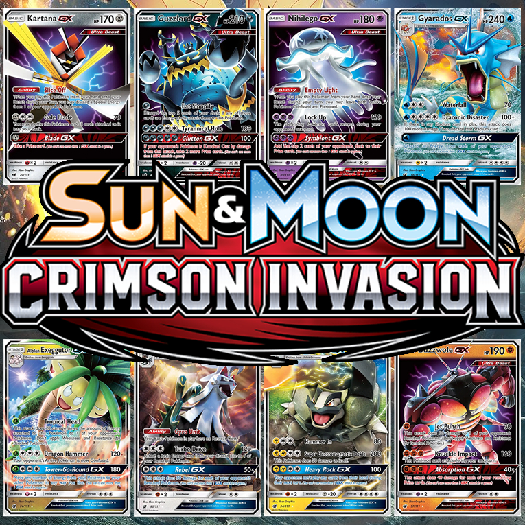 KARTU POKEMON TCG HOLOGRAM SPECIAL GX - CRIMSON INVASION