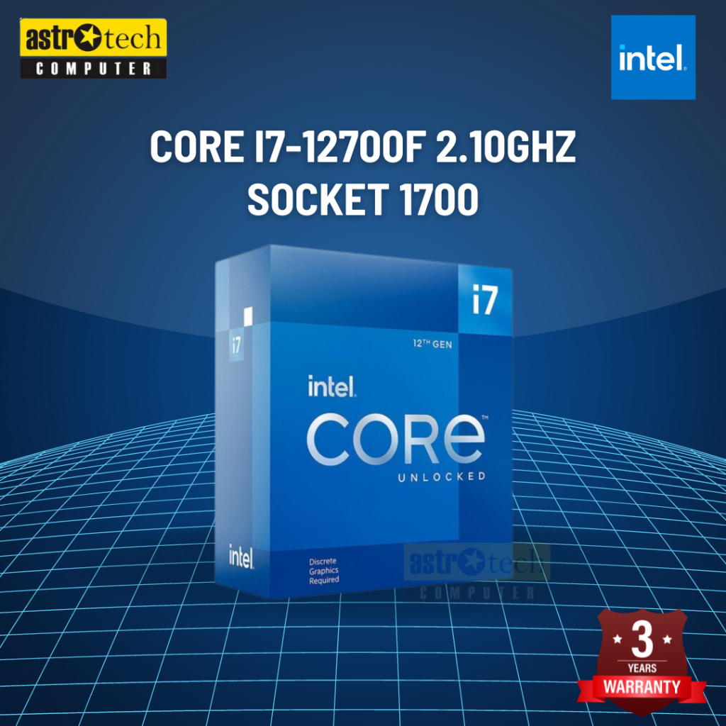 Processor INTEL Core i7-12700F I7 12700F Box 2.1GHz LGA1700- Intel I7 12700F Box
