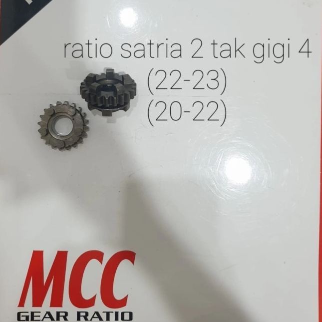 ratio satria 2 tak gigi 4