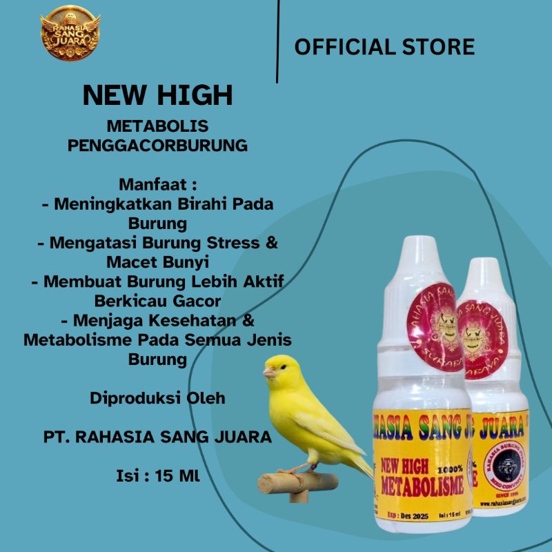 NEWS HIGH METABOLIS PENGGACOR BURUNG
