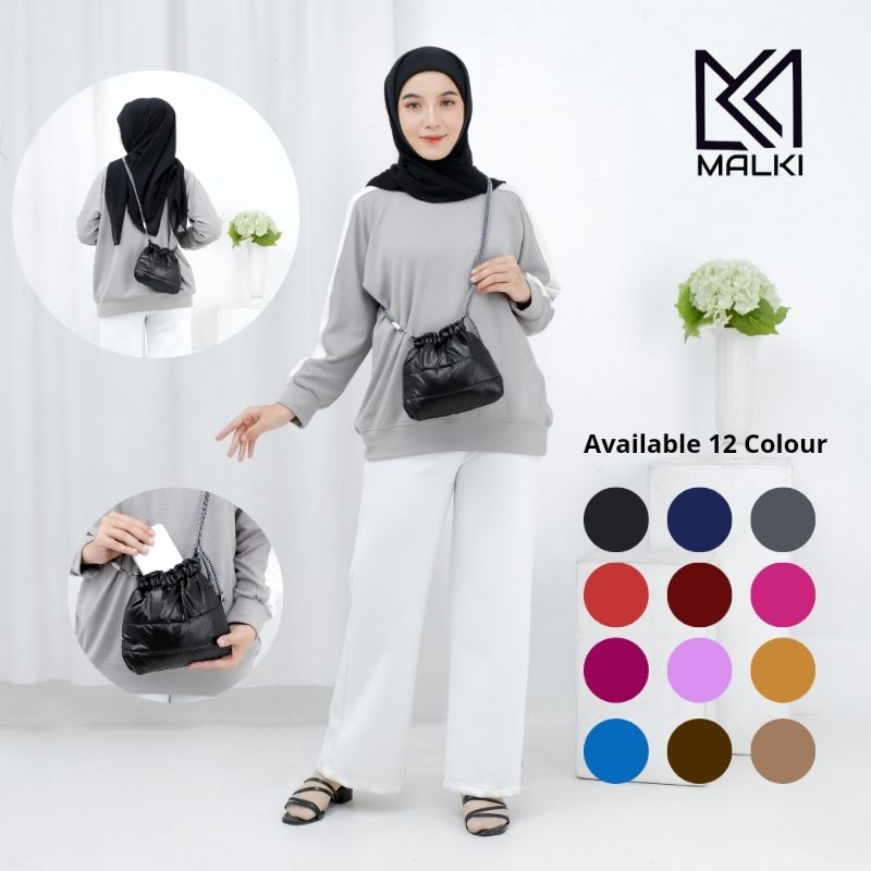 Puffybag Prusik Strap| Slingbag Tali Perusik Tas wanita remaja dewasa| fluffybag mini hologram nylon